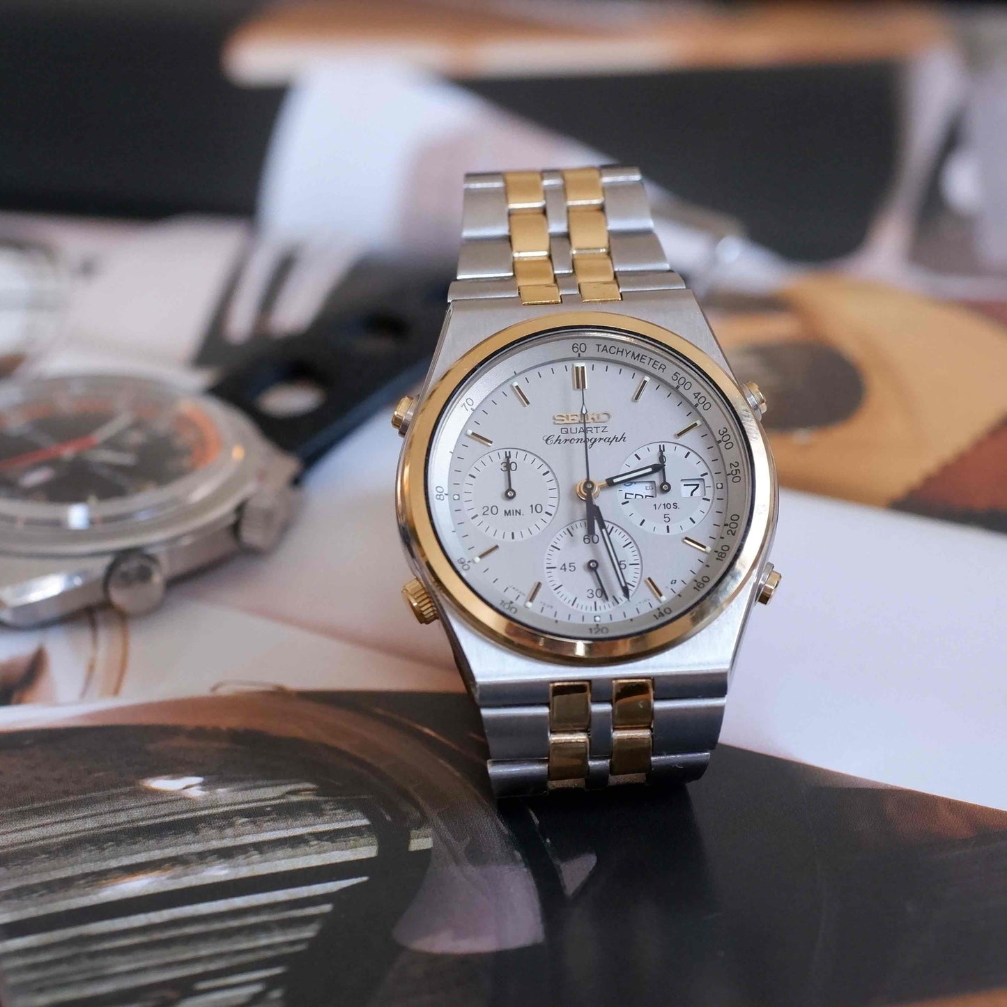 Vintage Seiko Ref. 7A38.7280 Quartz Chronograph from the 80s Mint Condition