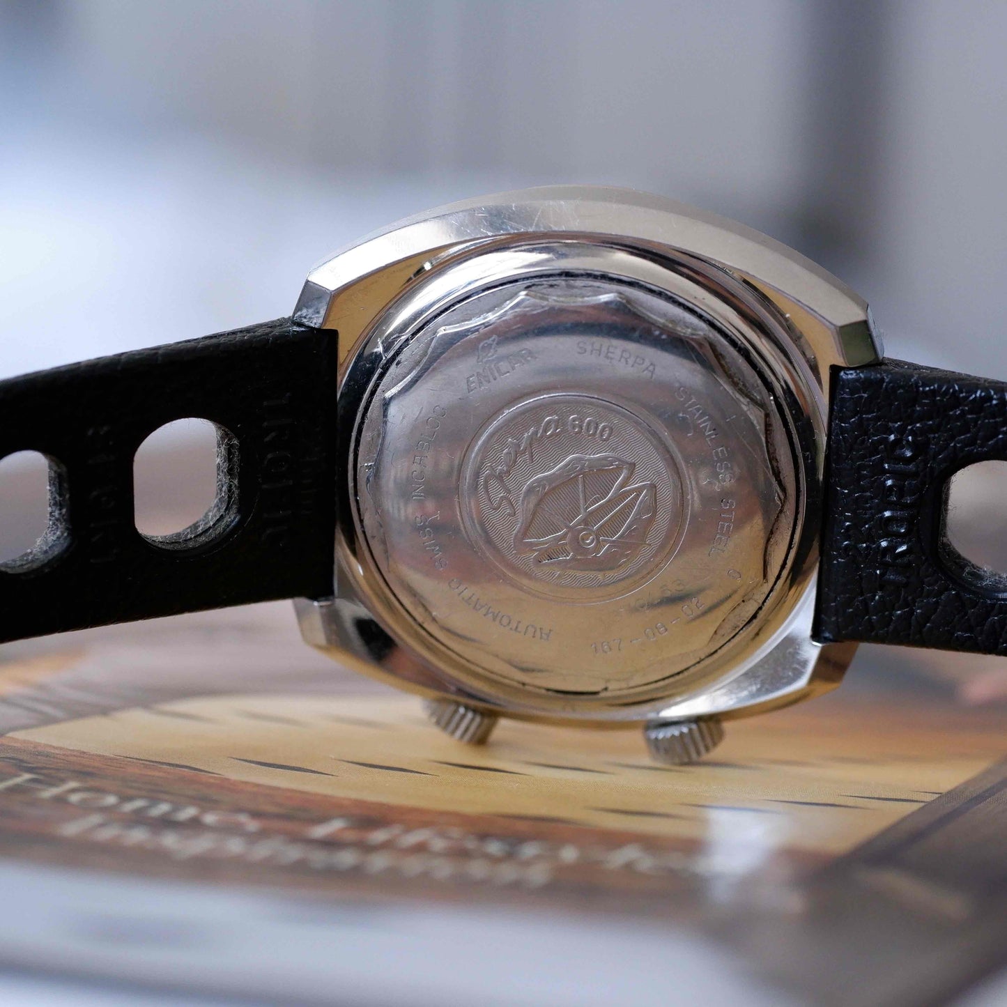 Vintage Enicar Sherpa 600 Super Dive Ref. 167.08.02 from the 70s