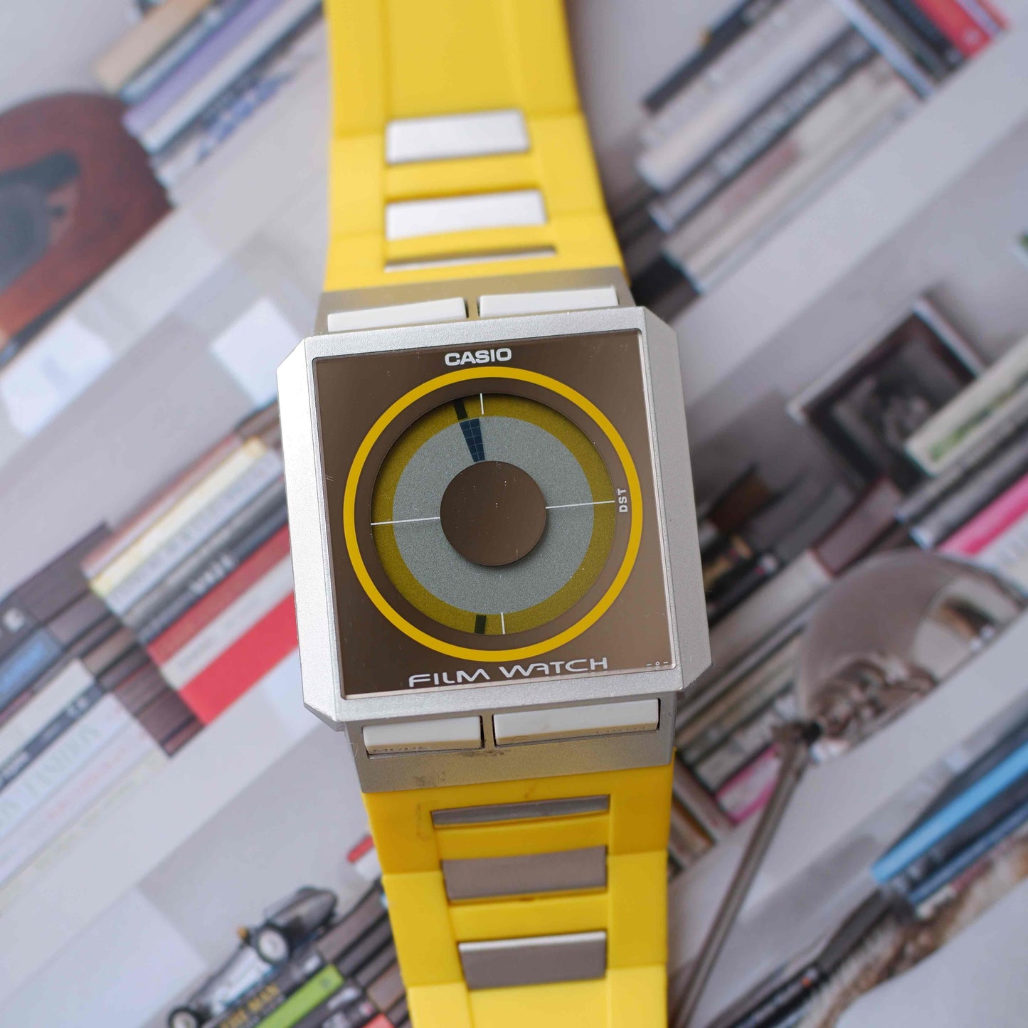 Vintage Casio Film Watch FS-02 Yellow from the 90s Mint
