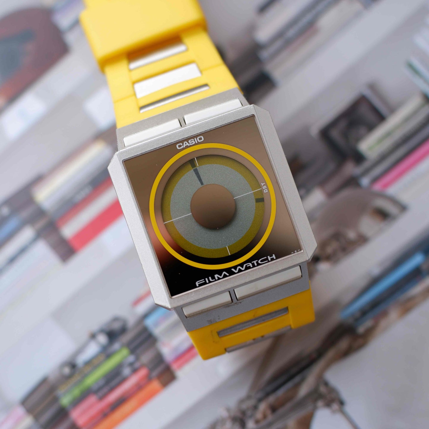 Vintage Casio Film Watch FS-02 Yellow from the 90s Mint