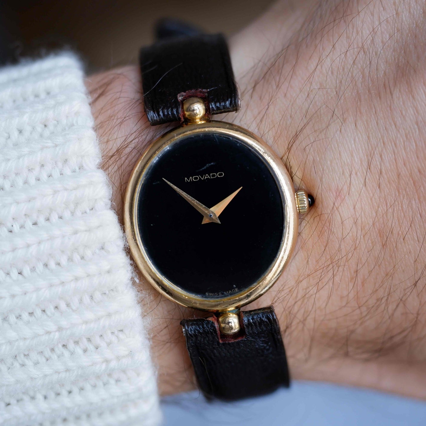 Vintage Movado Museum Classic Ref. 20.2270.172 Gold Plated Quartz 80s