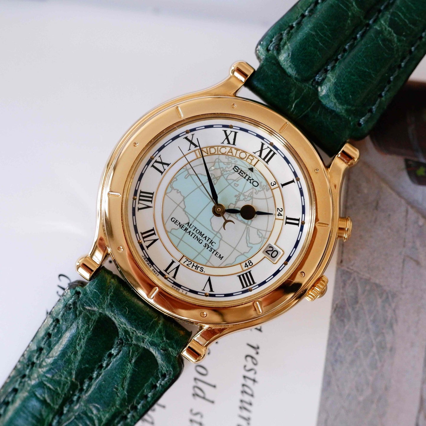 Vintage Seiko 5M22-6B00 Age of Discovery Quartz 80s NOS