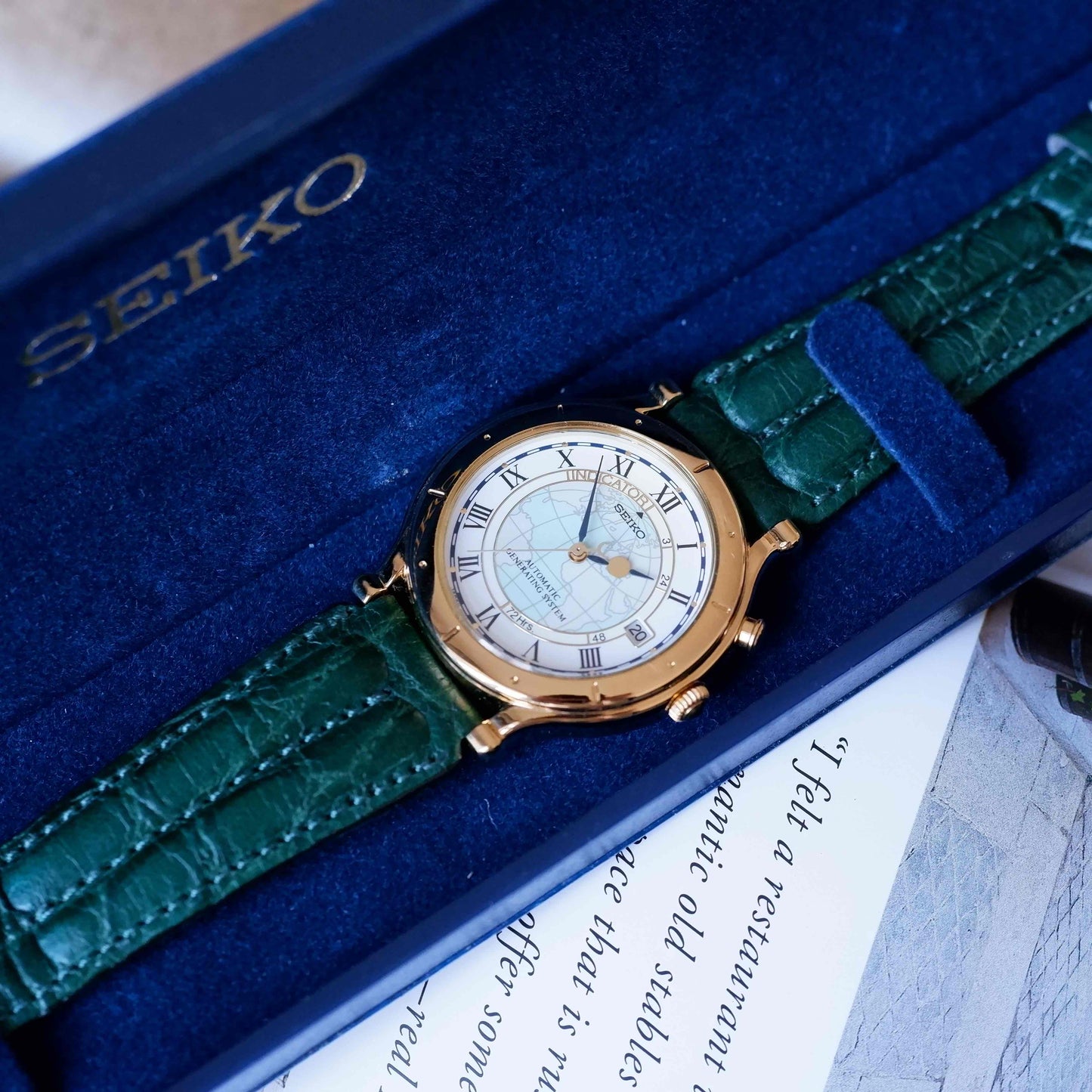 Vintage Seiko 5M22-6B00 Age of Discovery Quartz 80s NOS