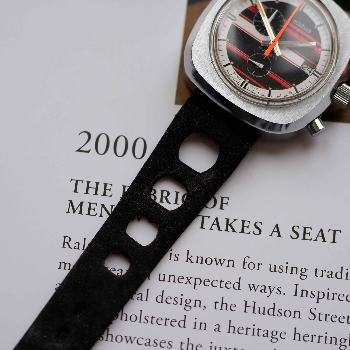 Vintage Misalla Chronograph Mechanical with Factory Strap 70s Mint