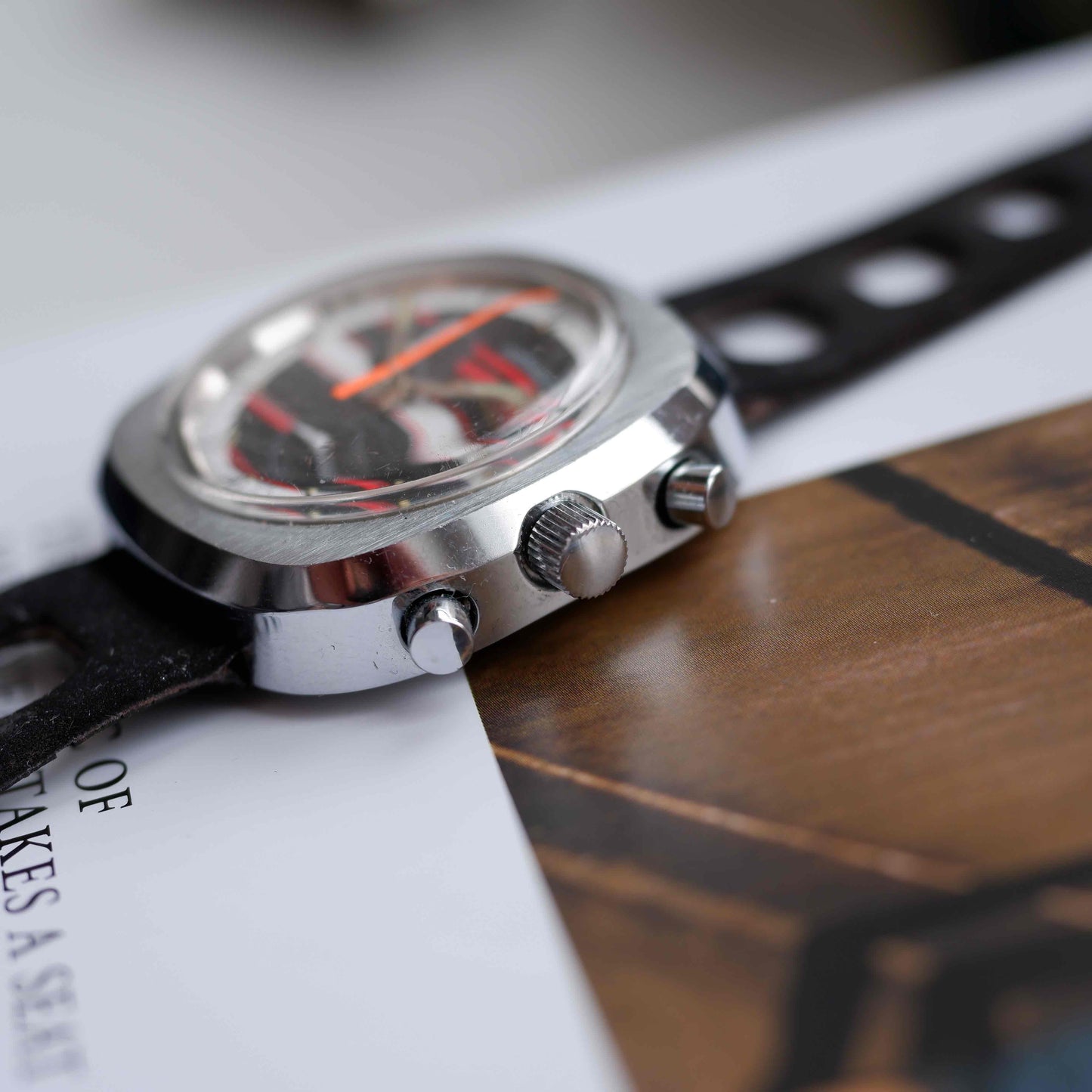 Vintage Misalla Chronograph Mechanical with Factory Strap 70s Mint