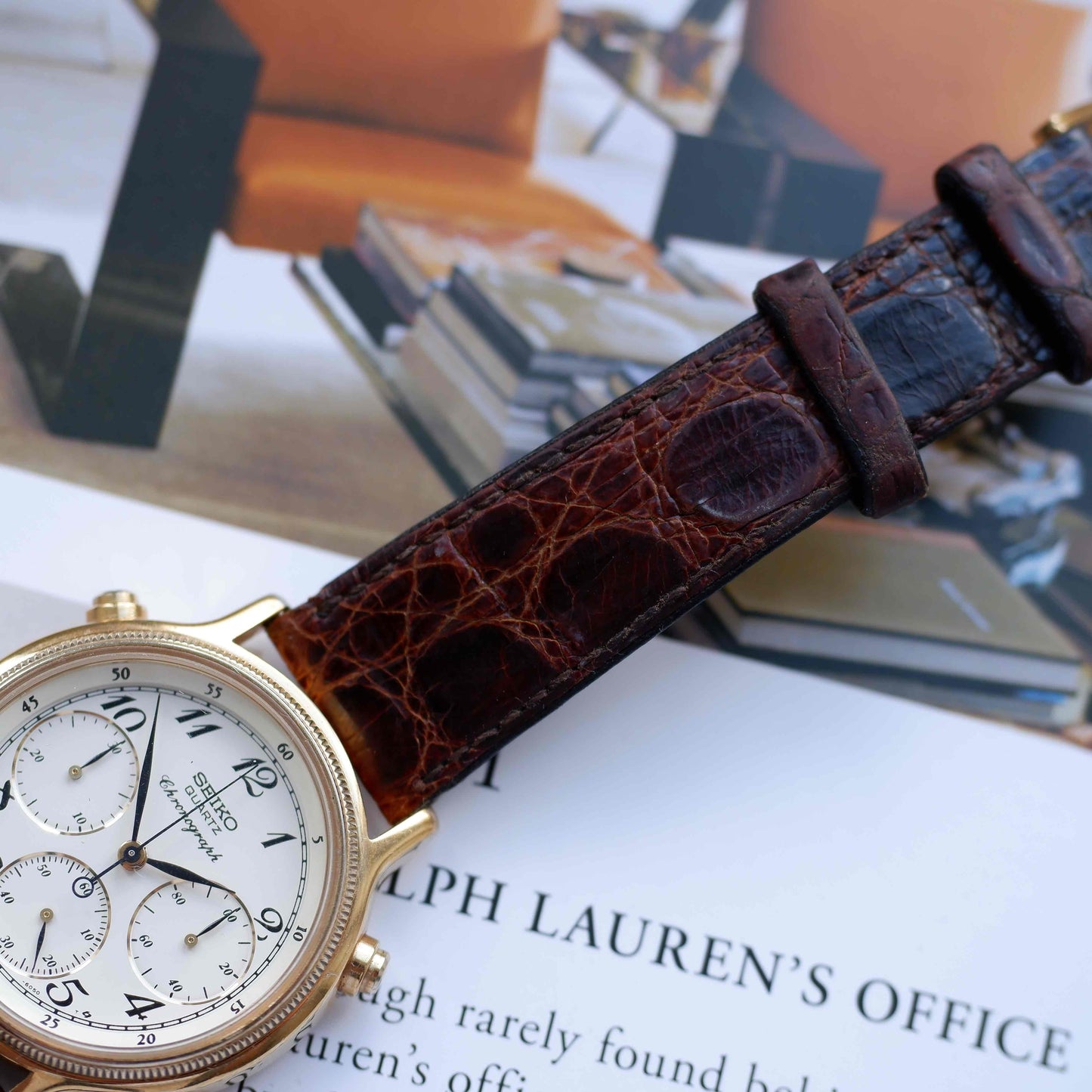 Vintage Seiko Chronograph Ref. 7A28.6050 Alarm Quartz from the 90s
