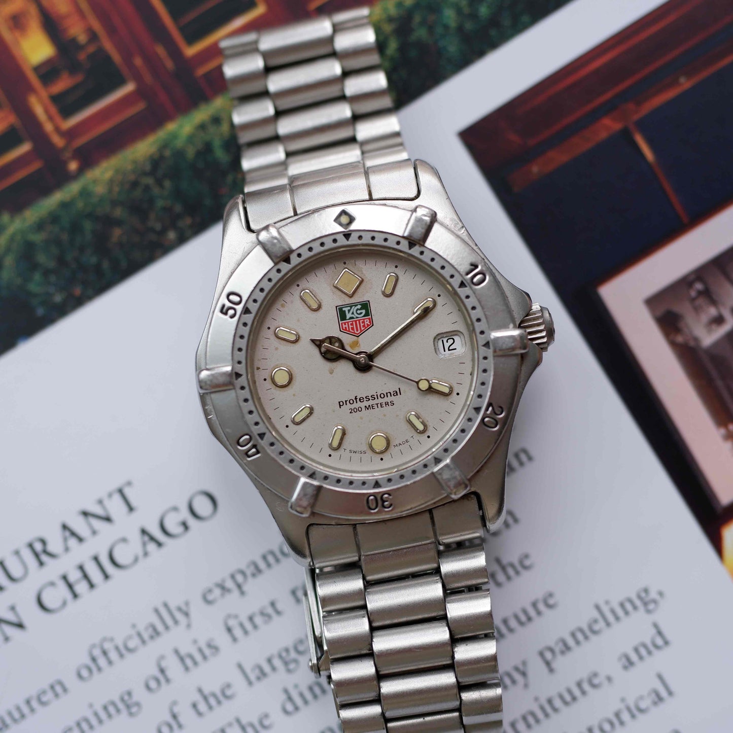 Vintage Tag Heuer Professional 2000 Ref. WE1211-R Date Quartz 90s