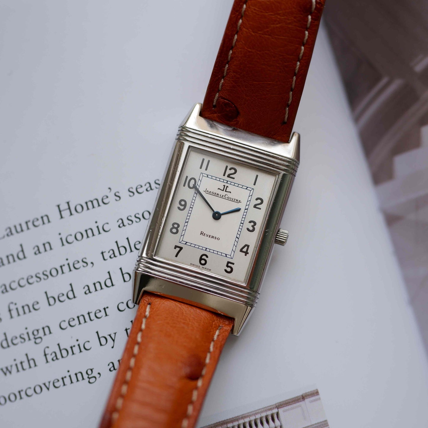 Vintage Jaeger-LeCoultre Reverso Ref.250.8.08 White Sunburst Dial 90s Quartz