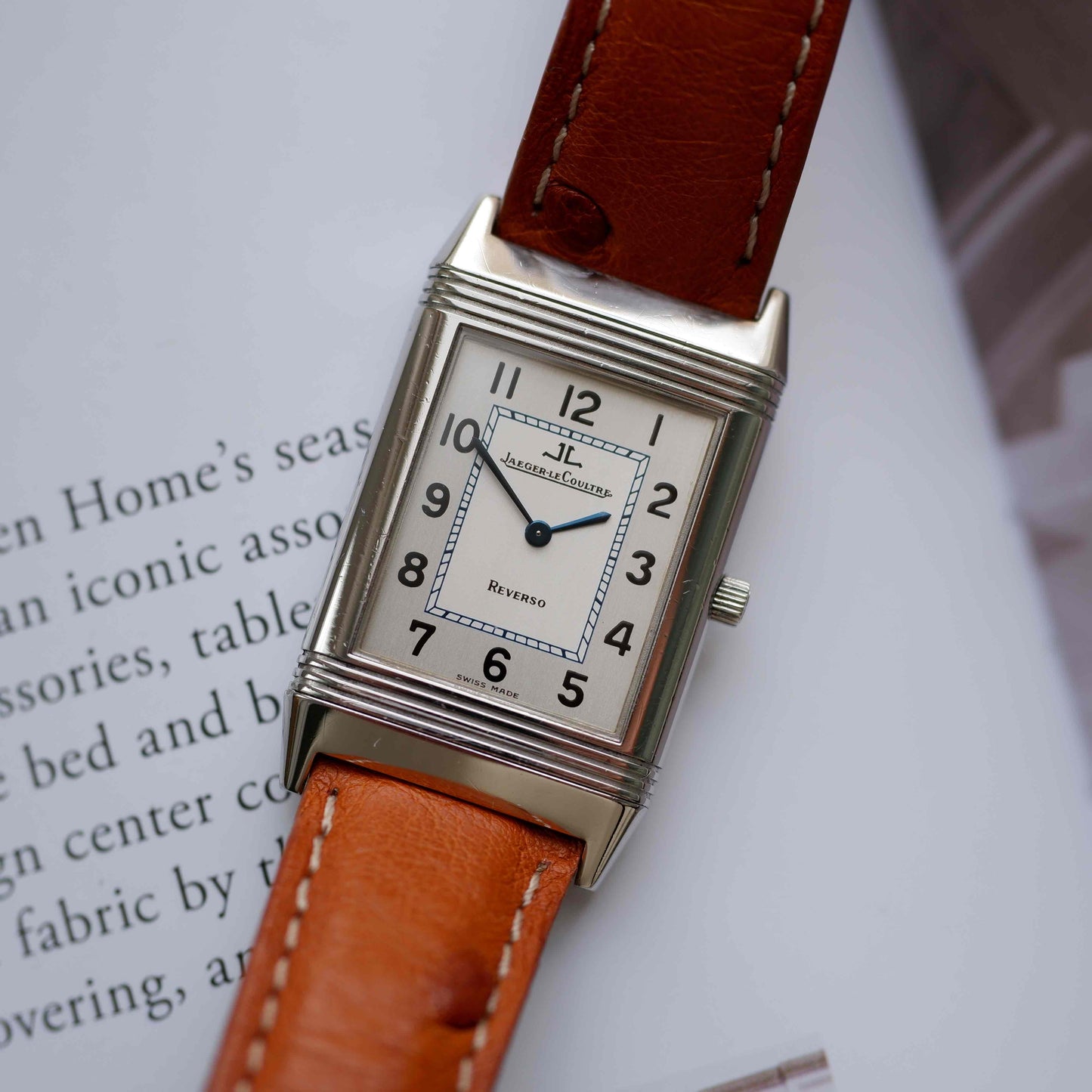 Vintage Jaeger-LeCoultre Reverso Ref.250.8.08 White Sunburst Dial 90s Quartz