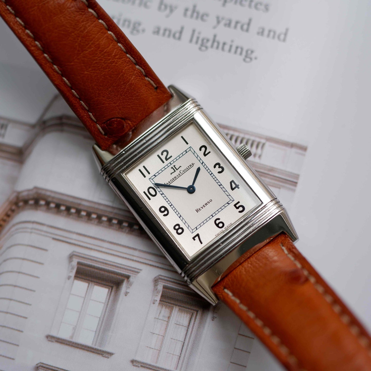 Vintage Jaeger-LeCoultre Reverso Ref.250.8.08 White Sunburst Dial 90s Quartz