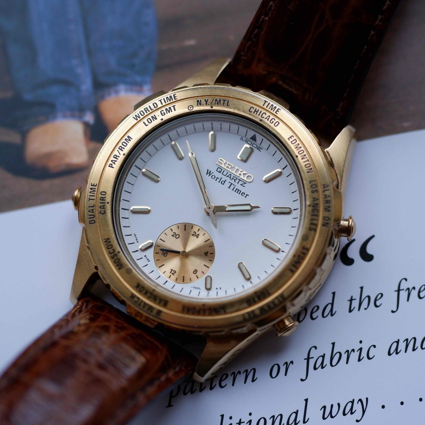 Vintage Seiko World Time Ref. 8v22-7000 Alarm