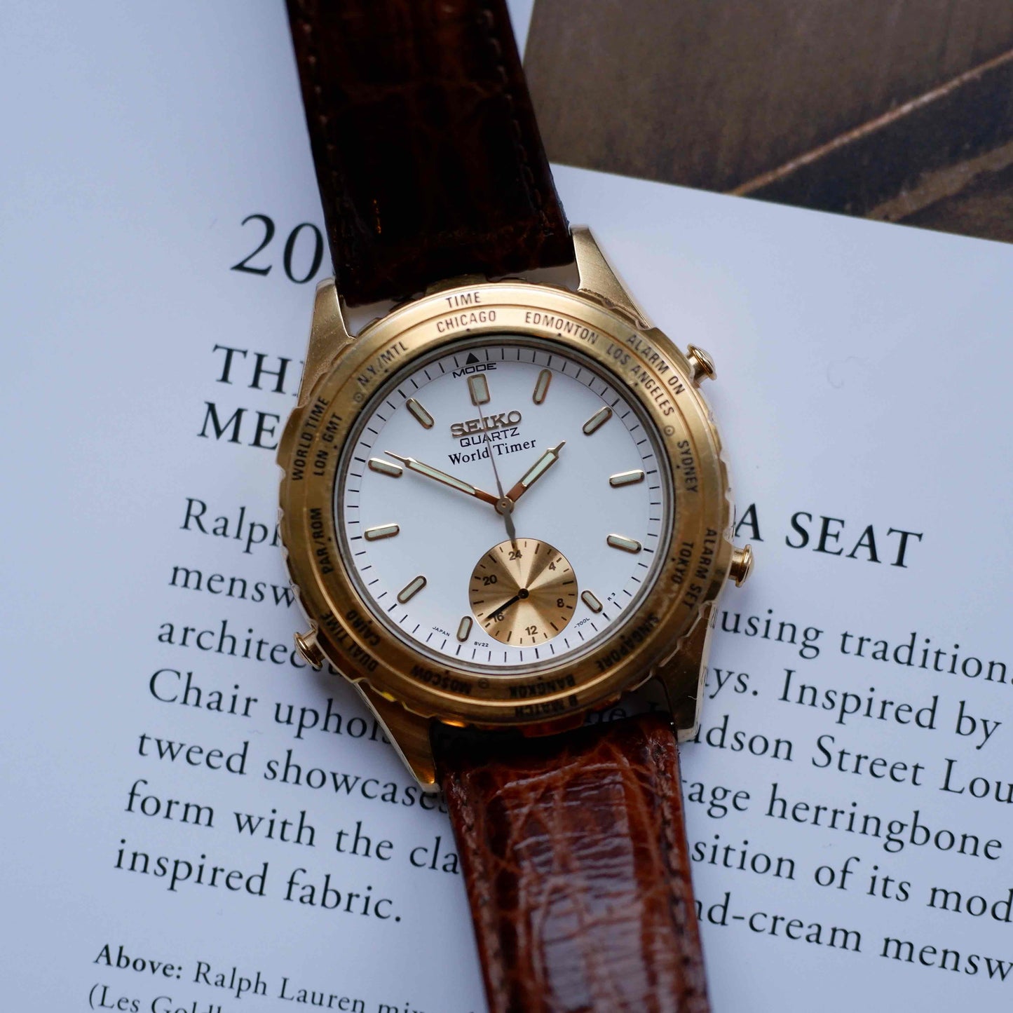 Vintage Seiko World Time Ref. 8v22-7000 Alarm