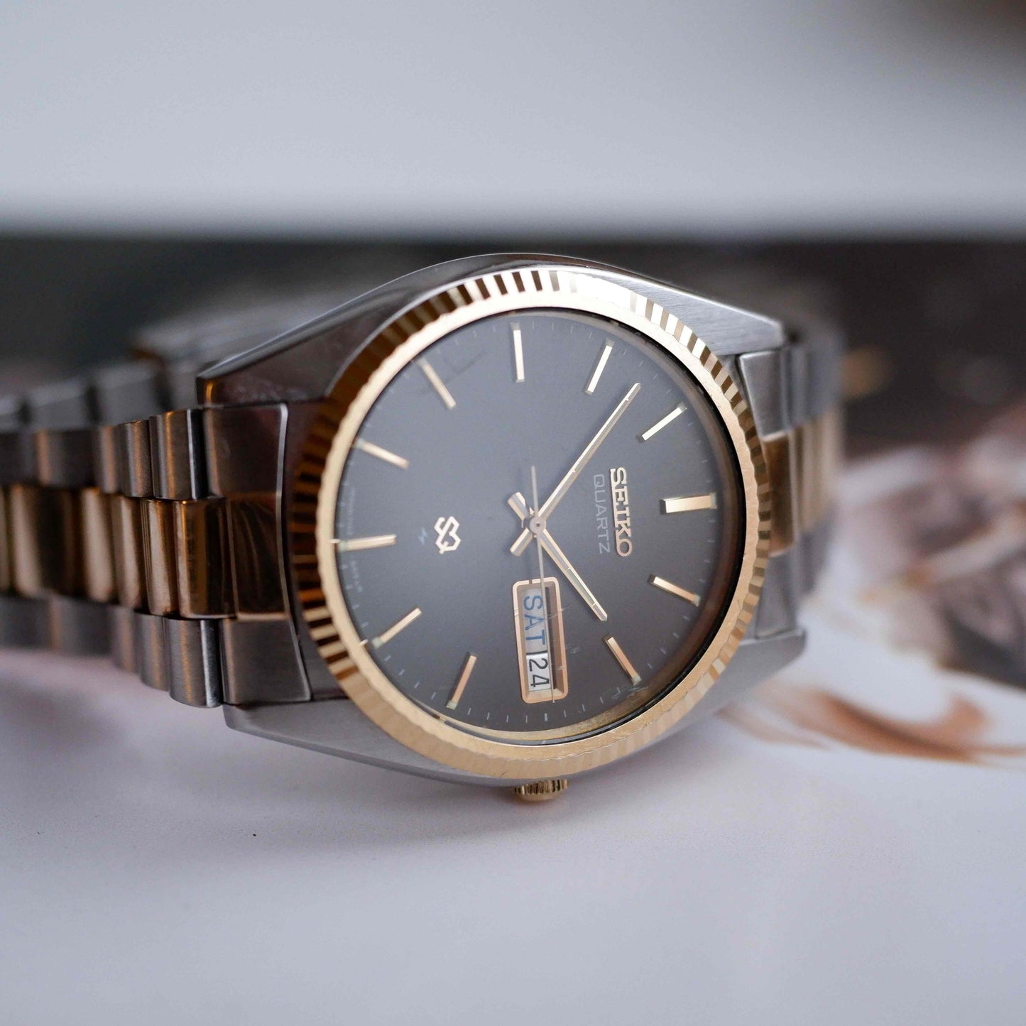Vintage Seiko Day and Date Ref. 7123.8050 Quartz from the 80s