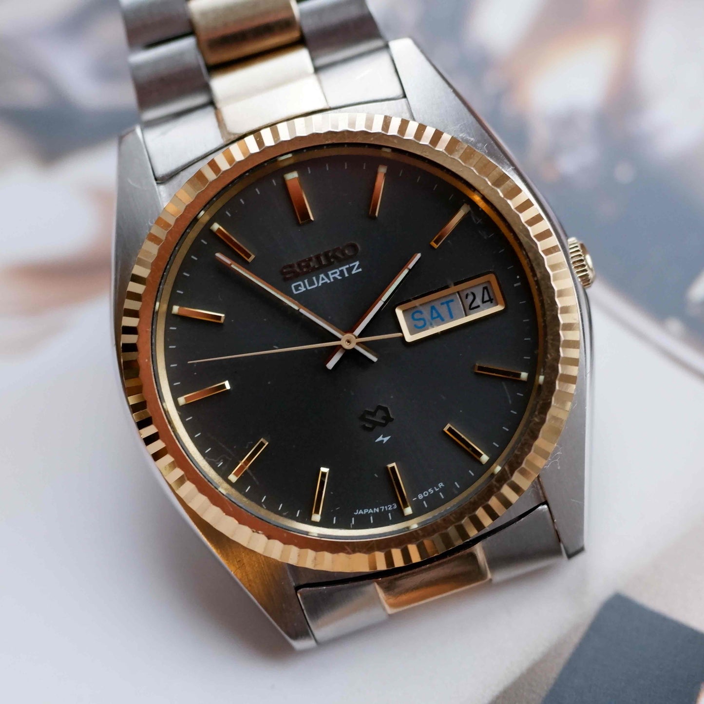Vintage Seiko Day and Date Ref. 7123.8050 Quartz from the 80s