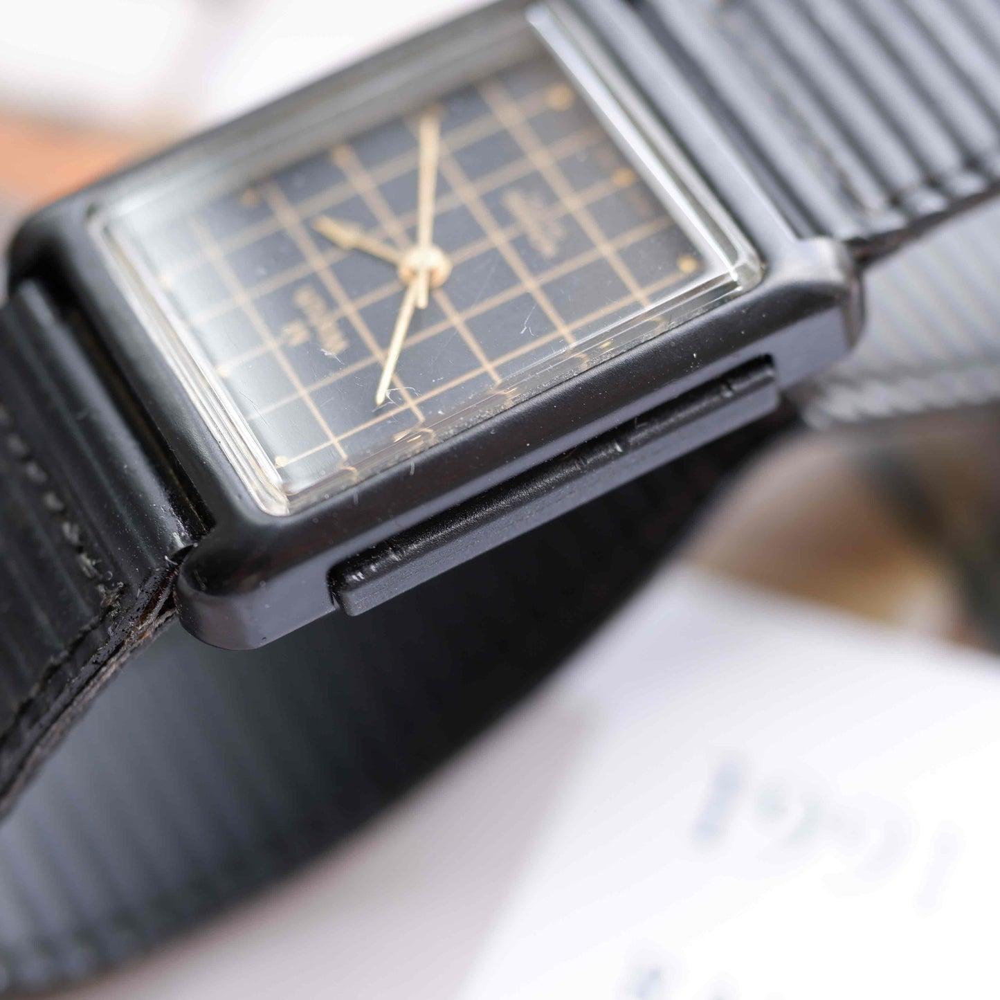 Vintage Mondaine M Watch Tank Style Ref. 7603.575 Quartz from the 90s