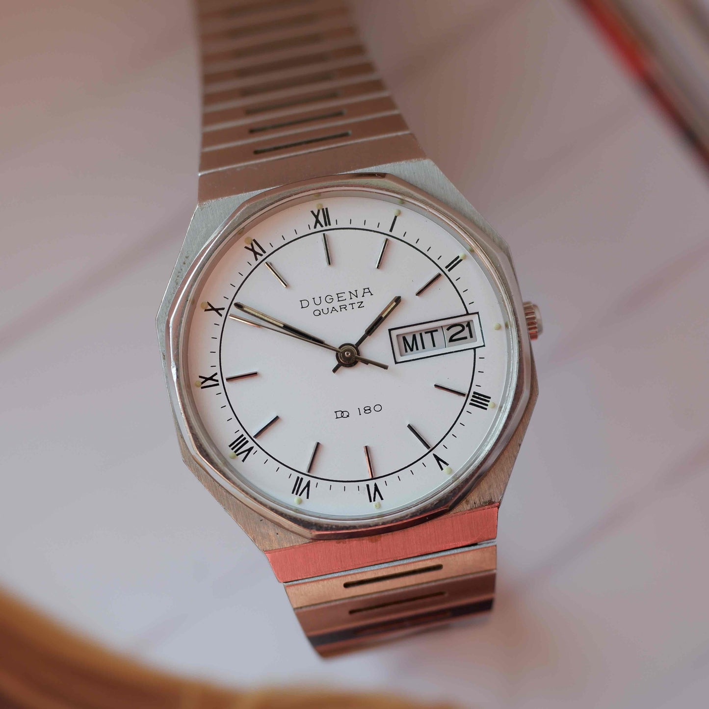 Vintage Dugena Day and Date Octagon Quartz from the 80s