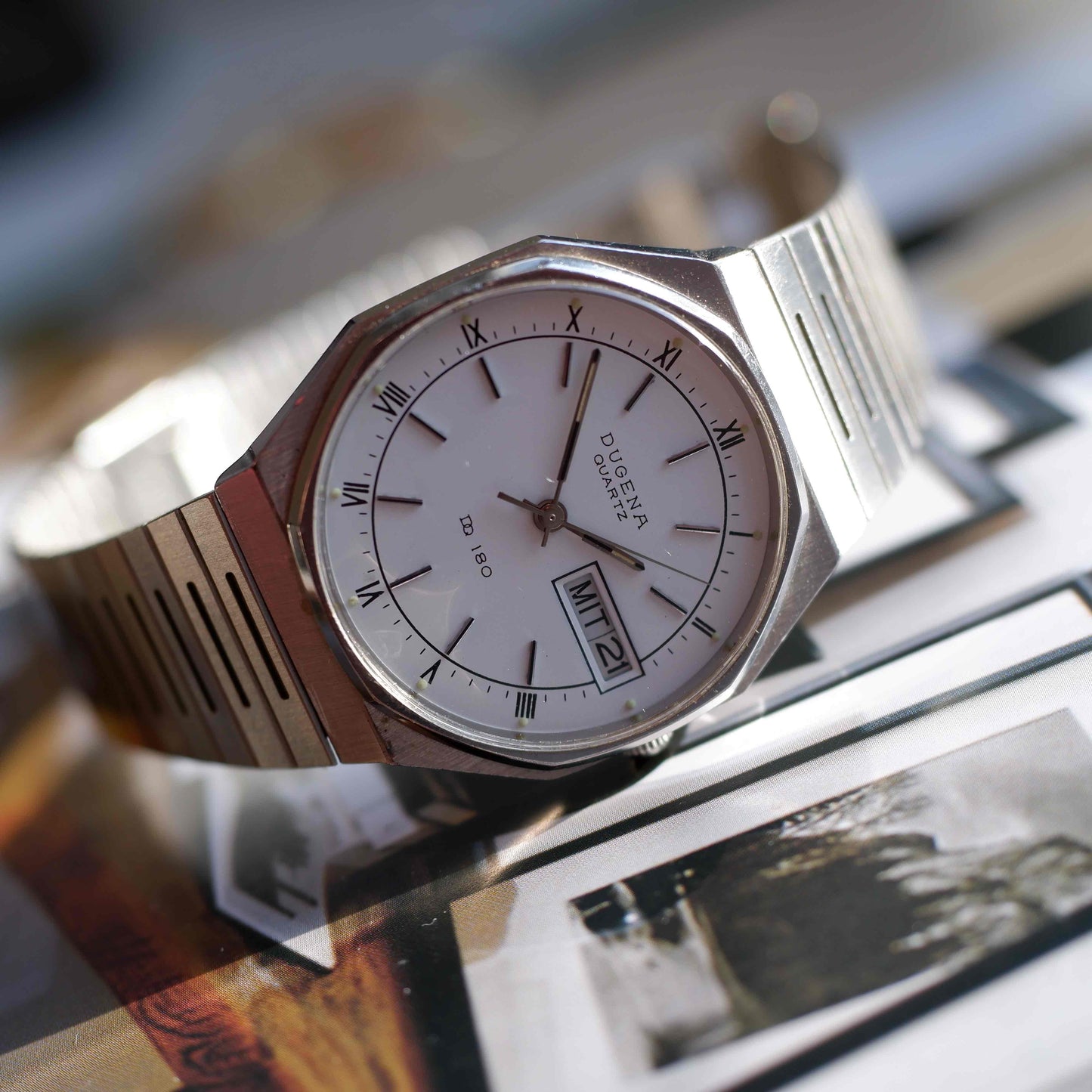 Vintage Dugena Day and Date Octagon Quartz from the 80s