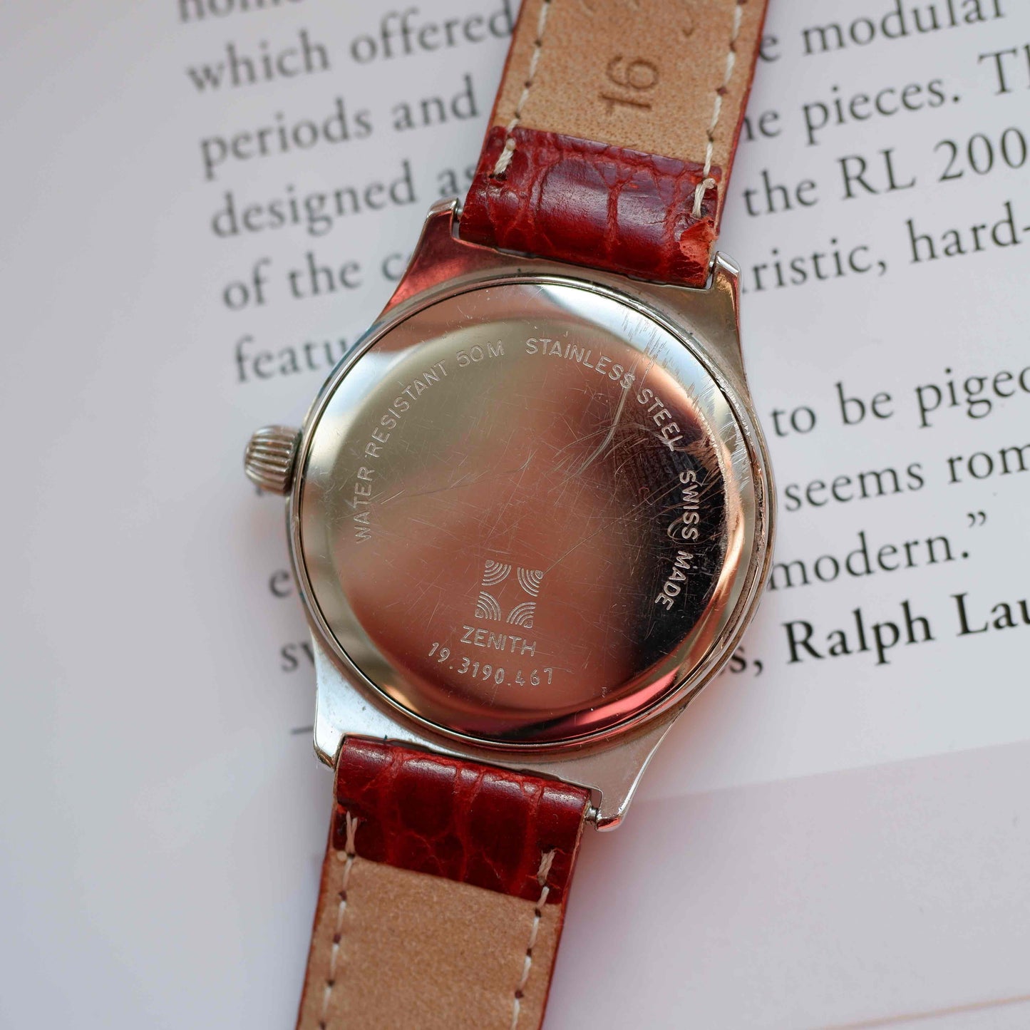 Vintage Zenith Waffle Dial 90s Ref. 19.3140.467 Cal 49.0 Two-Tone Automatic