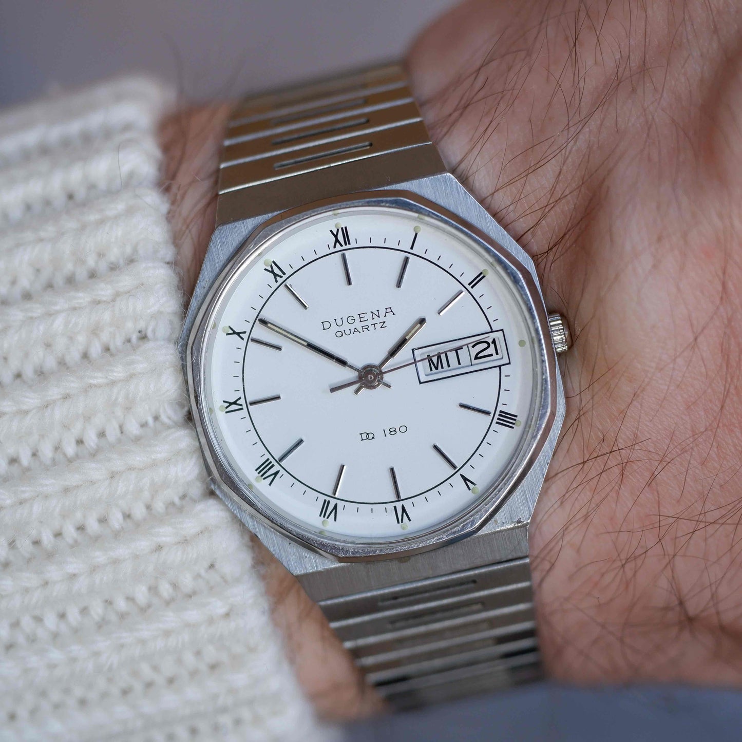 Vintage Dugena Day and Date Octagon Quartz from the 80s