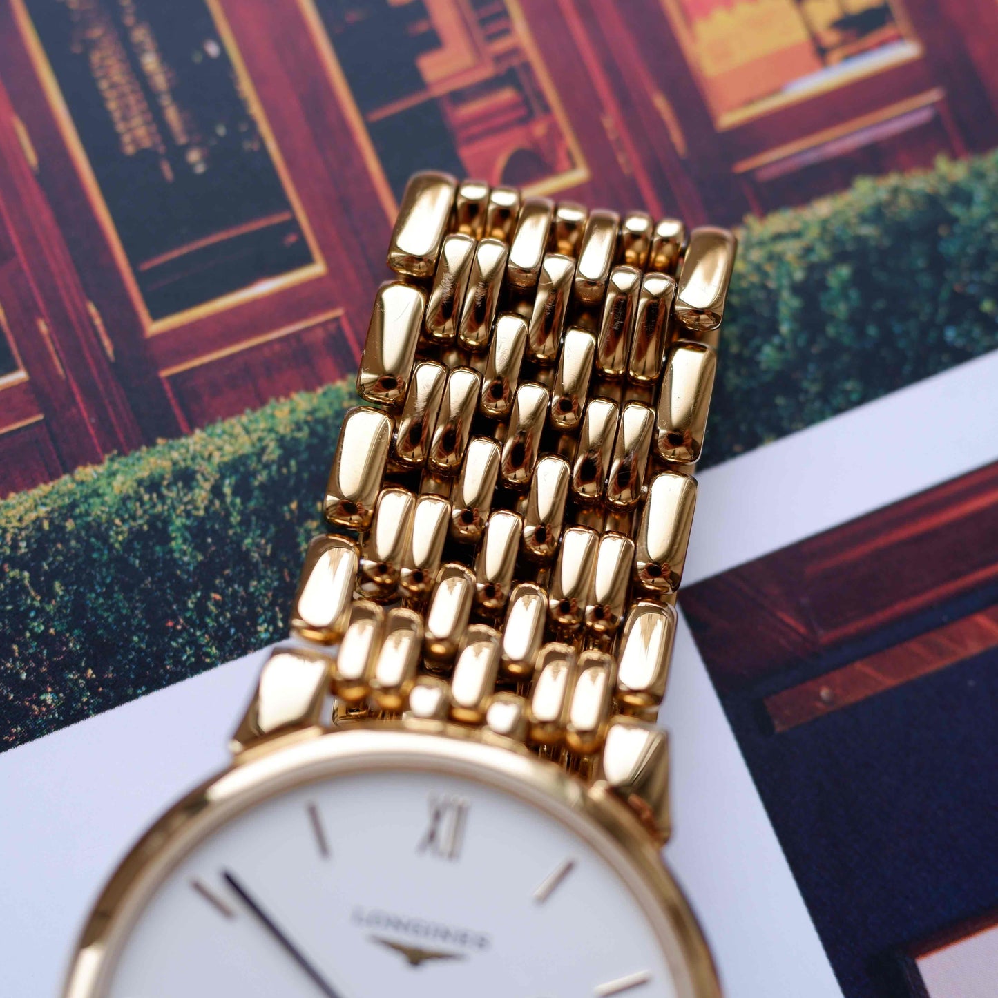 Vintage Longines La Grande Classique Dress Watch 90s Gold Quartz Mint
