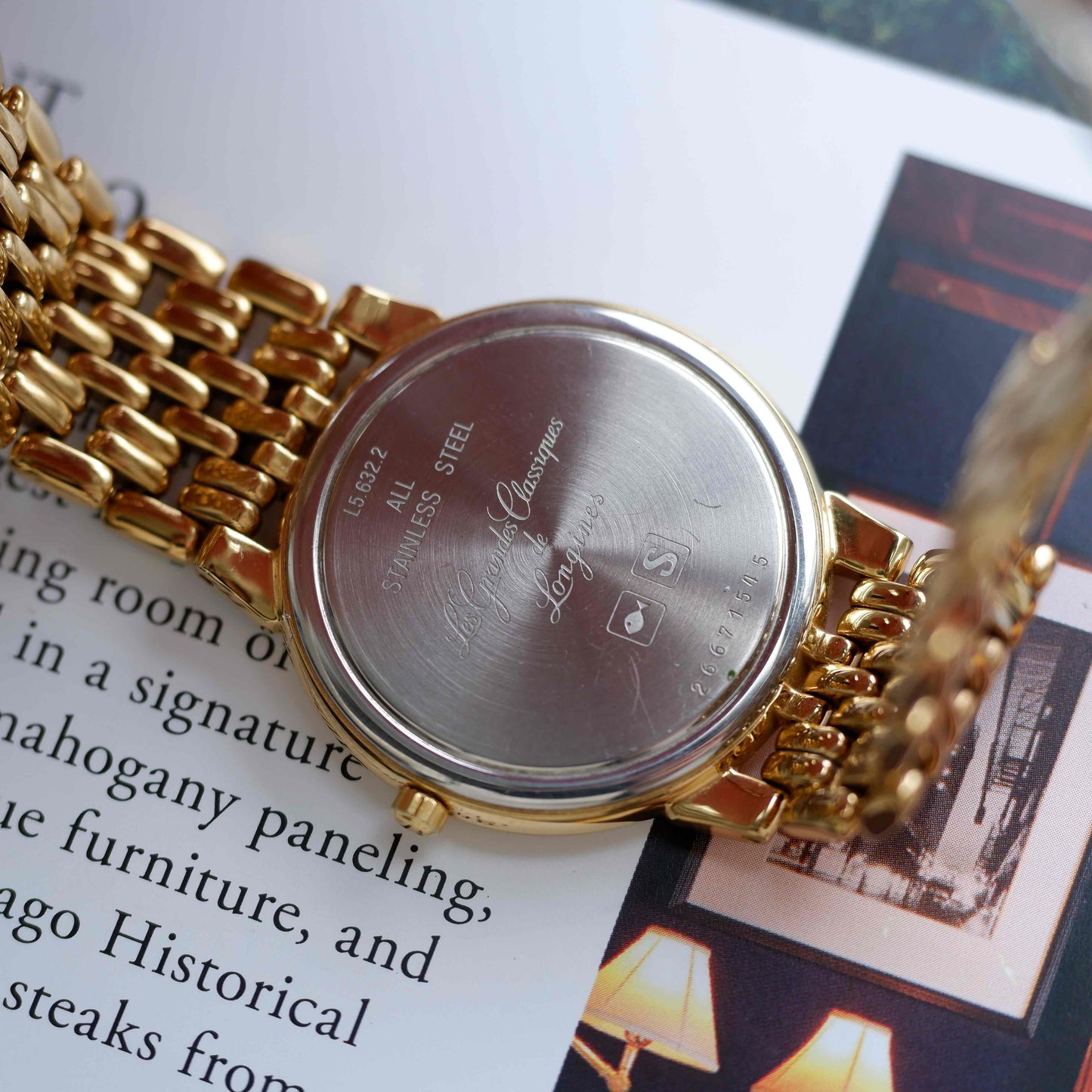 Vintage Longines La Grande Classique Dress Watch 90s Gold Quartz Mint