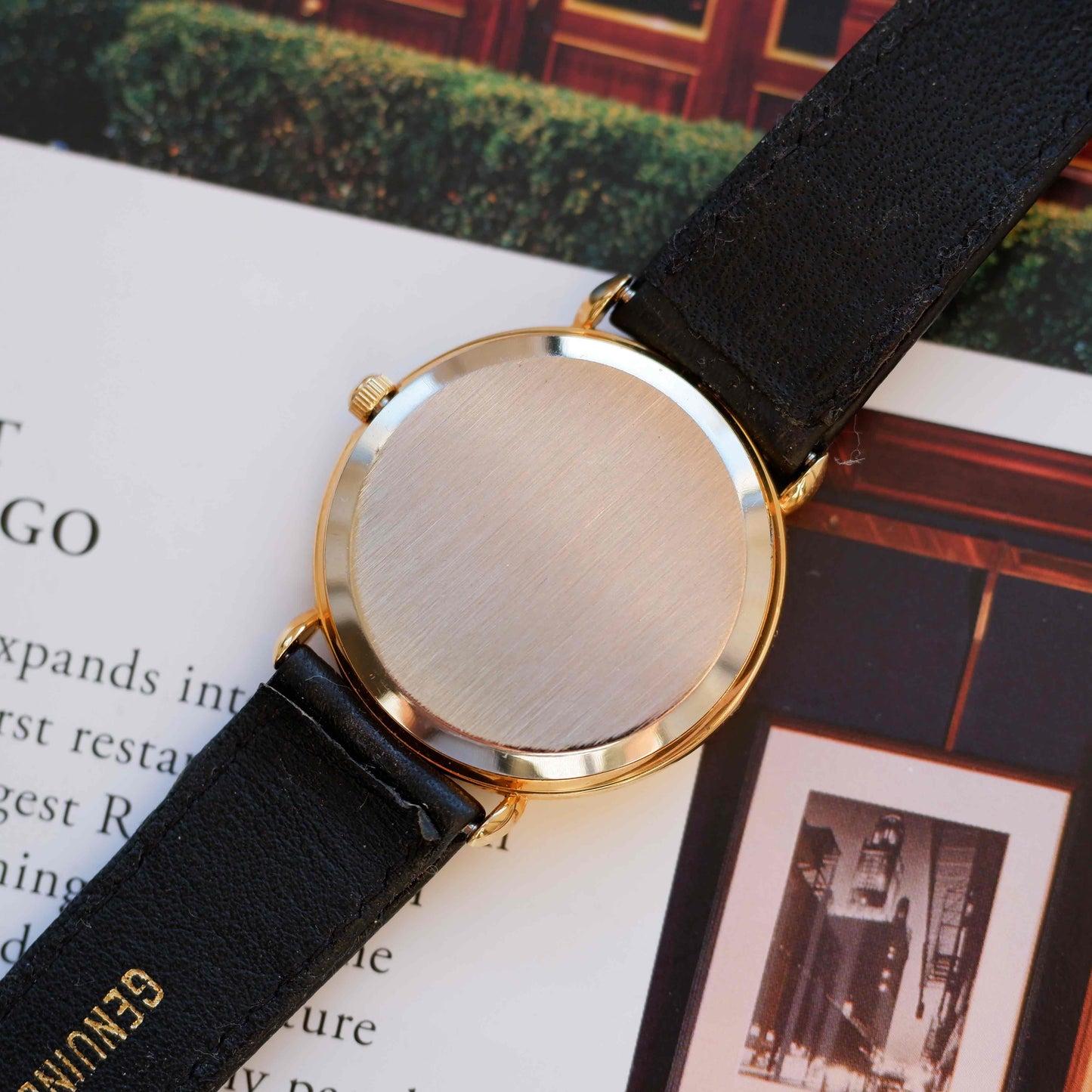 Vintage Favorit Sun & Moon Dress Watch 90s Gold Quartz Mint