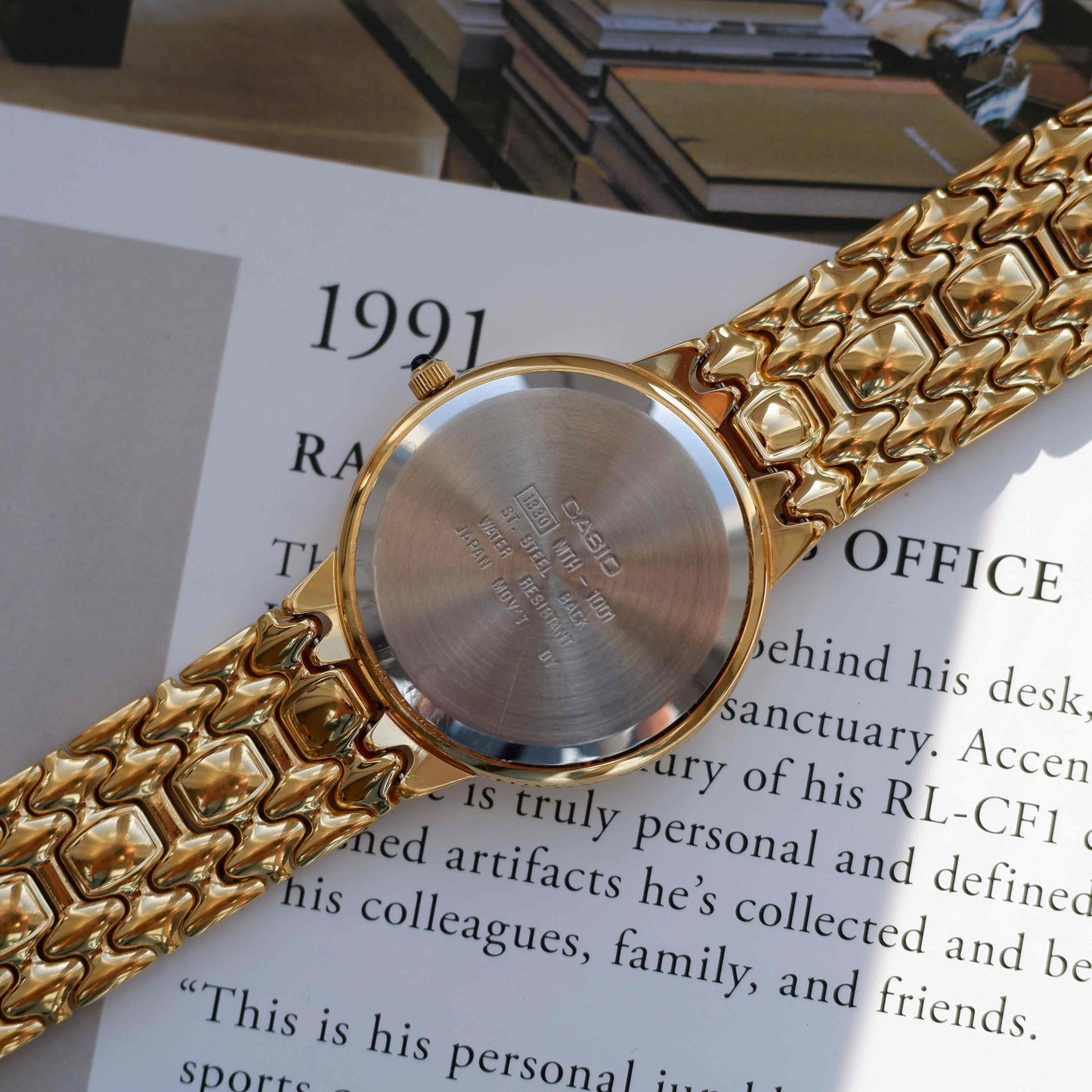 Vintage Casio Champagne Dial Gold Quartz from the 90s