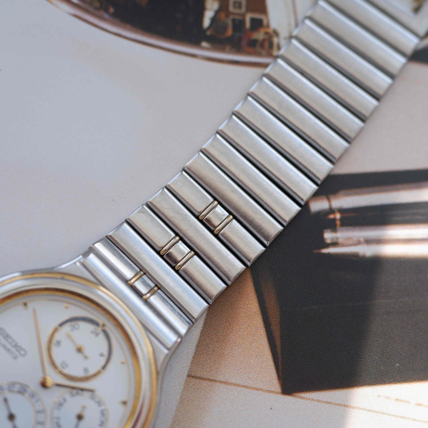 Vintage Seiko Ref. 7F24-6010 Two-Tone Day Date & 24H Subdials