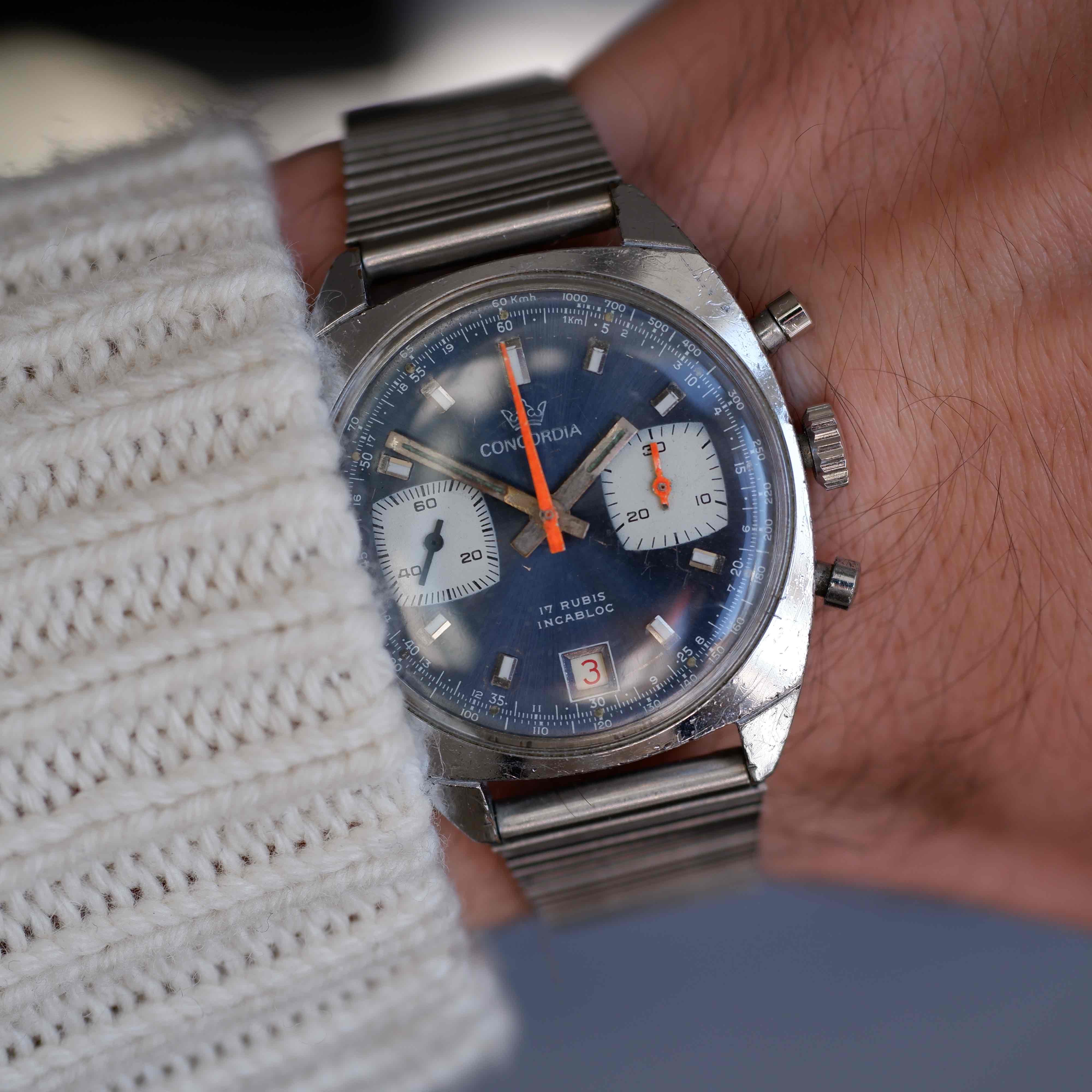 Heuer Carrera 7853 N Valjoux 7734 vintage - Euro Pièces D'or Heuer Carrera 7853 N Valjoux 7734 vintage - Euro Pièces D'or