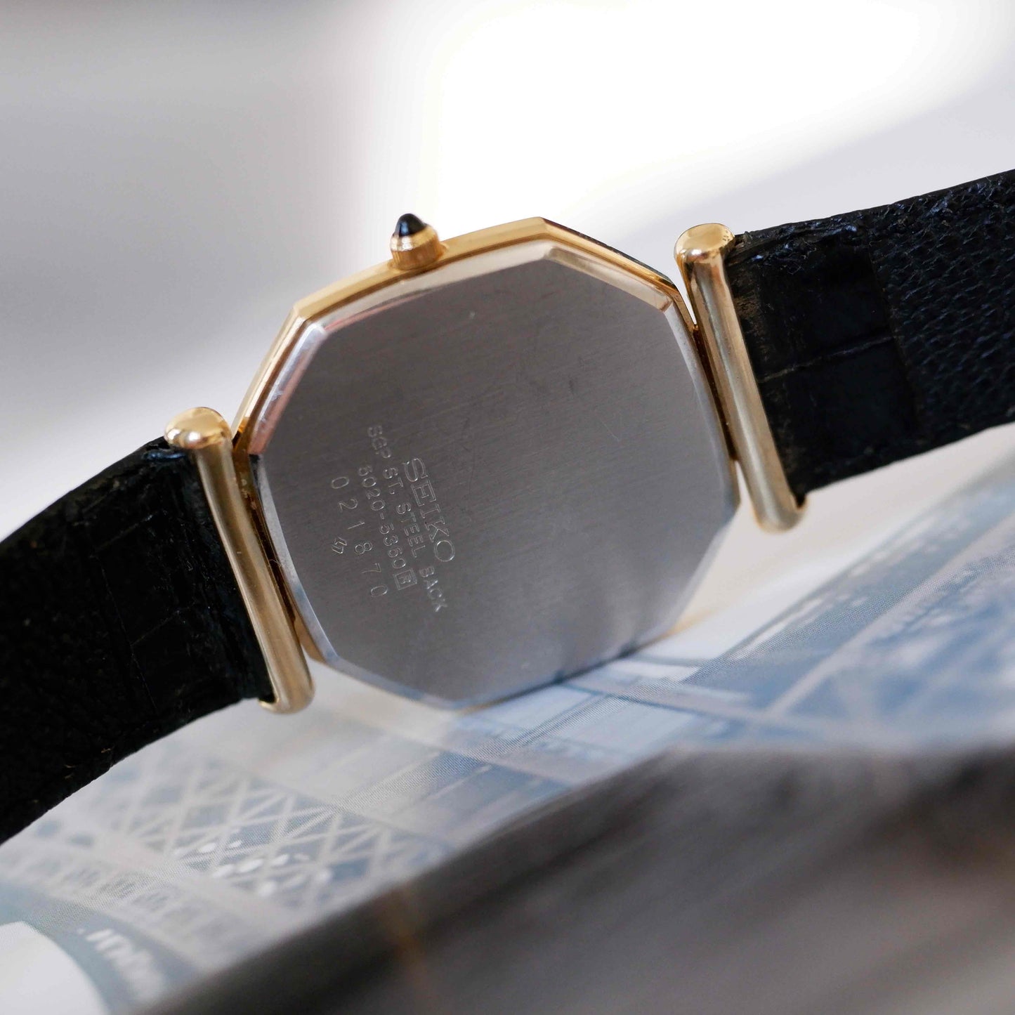 Vintage Seiko Connaisseur Octagon Watch Ref. 6020-5360 70s Mint