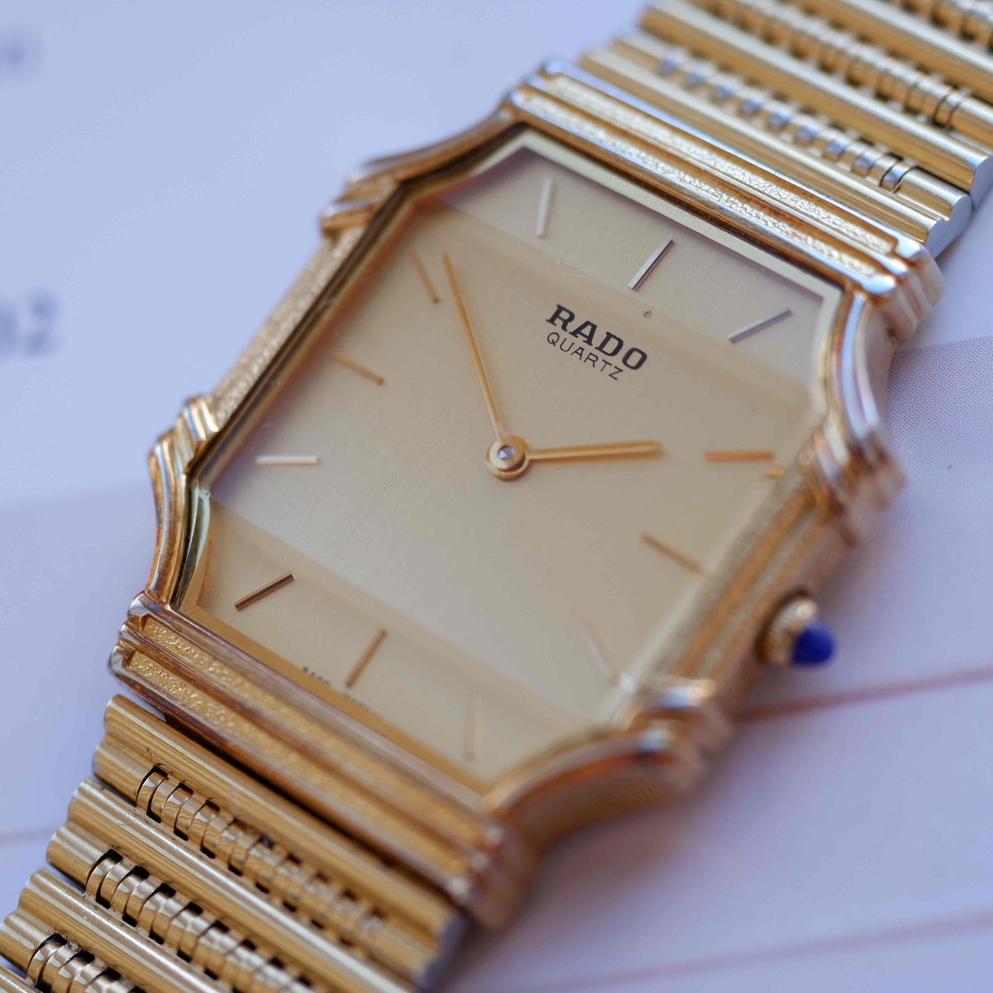 Vintage Rado Champagne Dial Quartz from the 70s