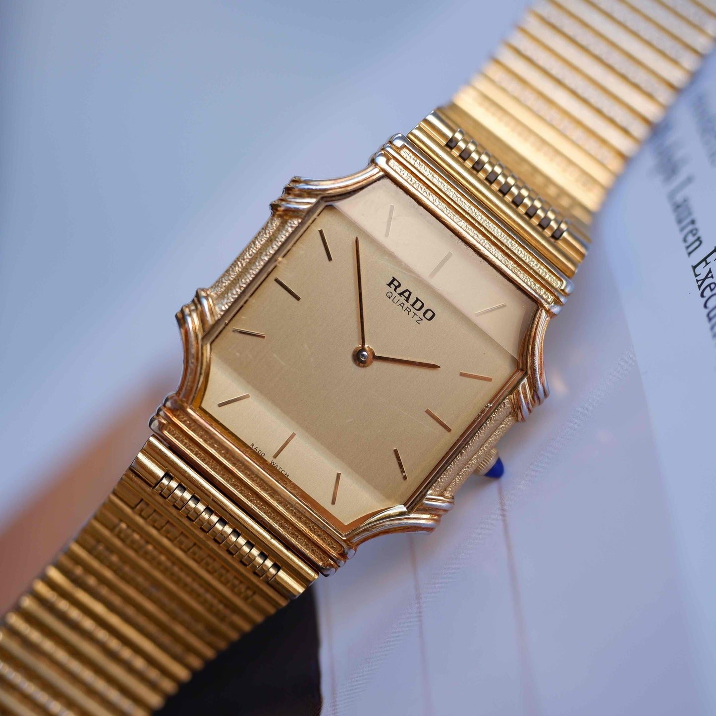 Vintage Rado Champagne Dial Quartz from the 70s