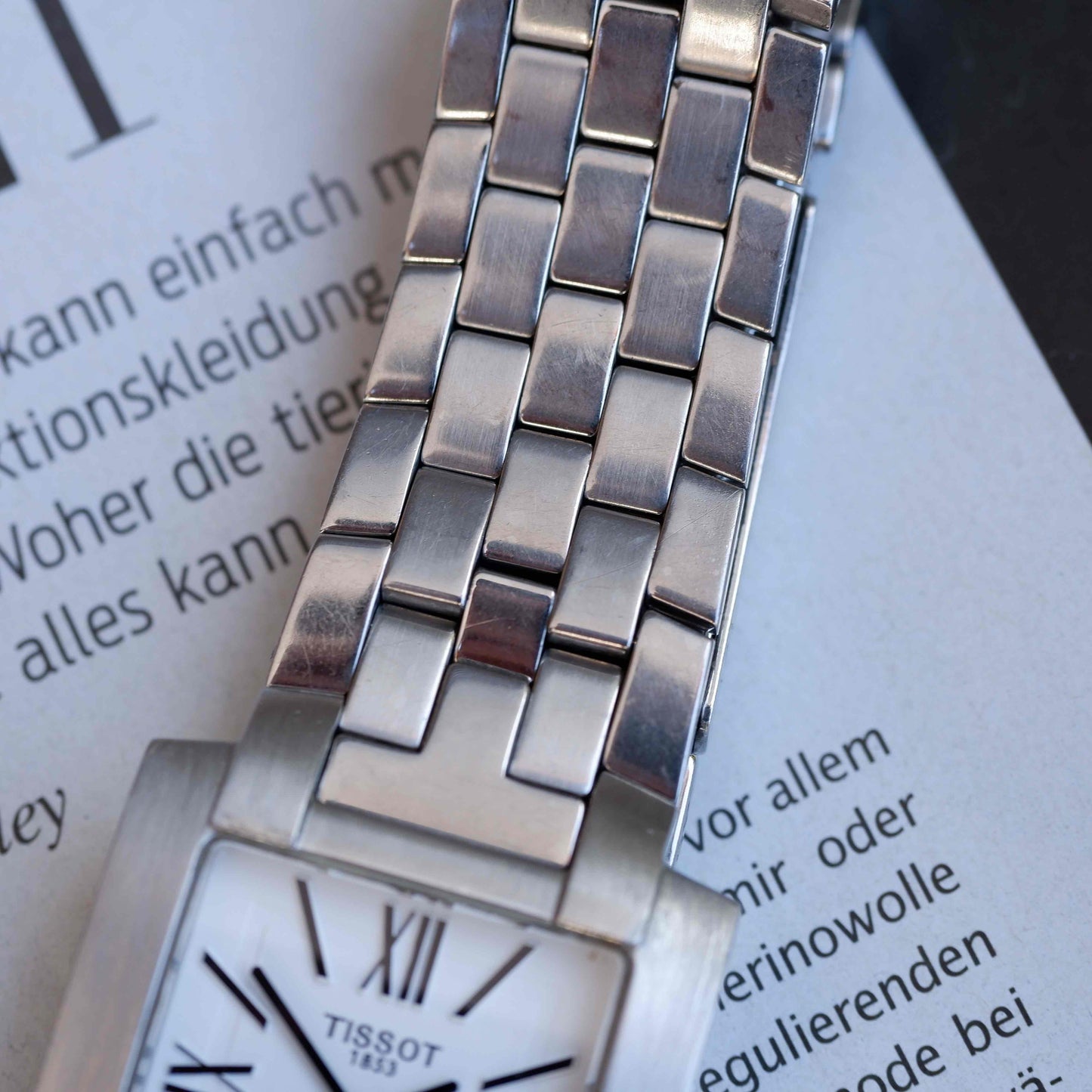 Vintage Tissot Tank Style Ref. L860/960K Roman Dial from the 90s