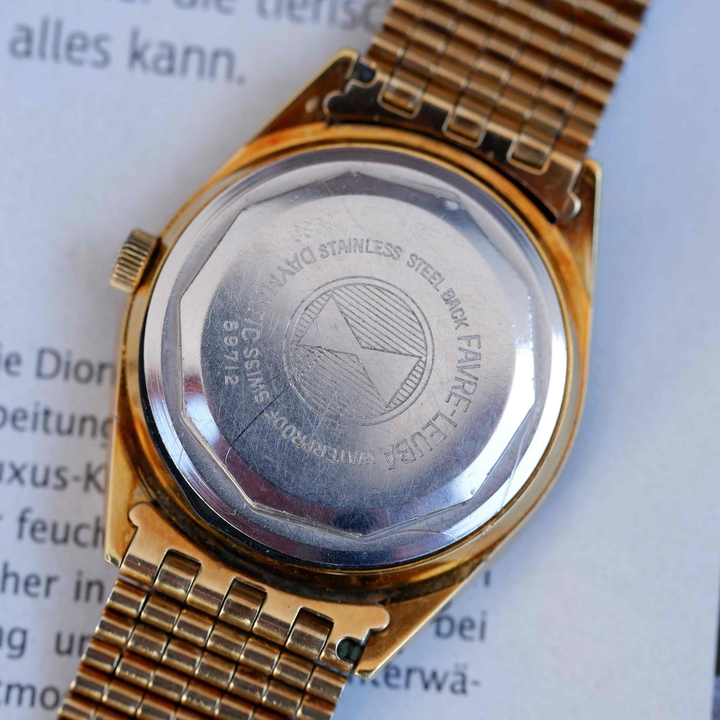 Vintage Favre Leuba Harpoon Automatic Rare Radon Dial 60s