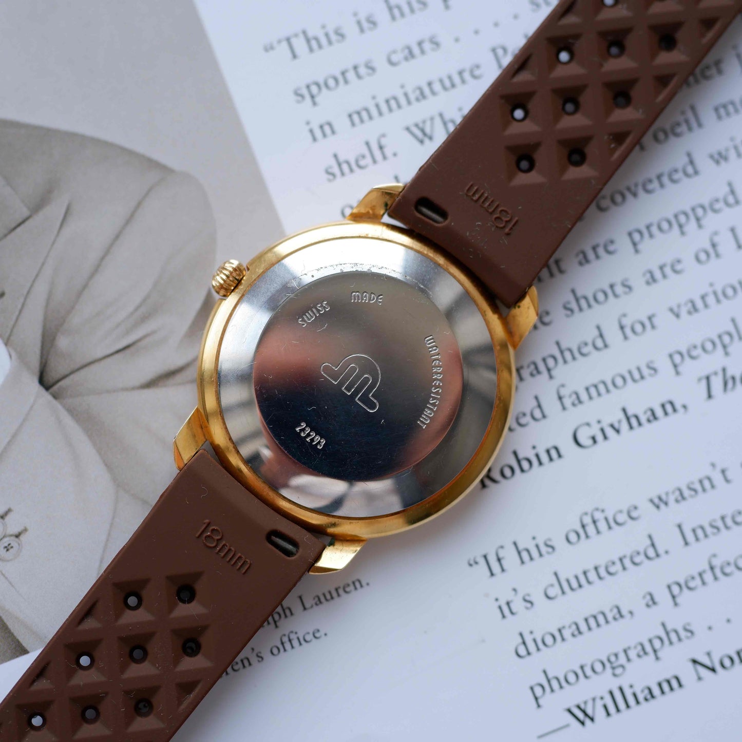Vintage Maurice Lacroix Les Classiques Automatic Watch 90s Gold White Structured Dial
