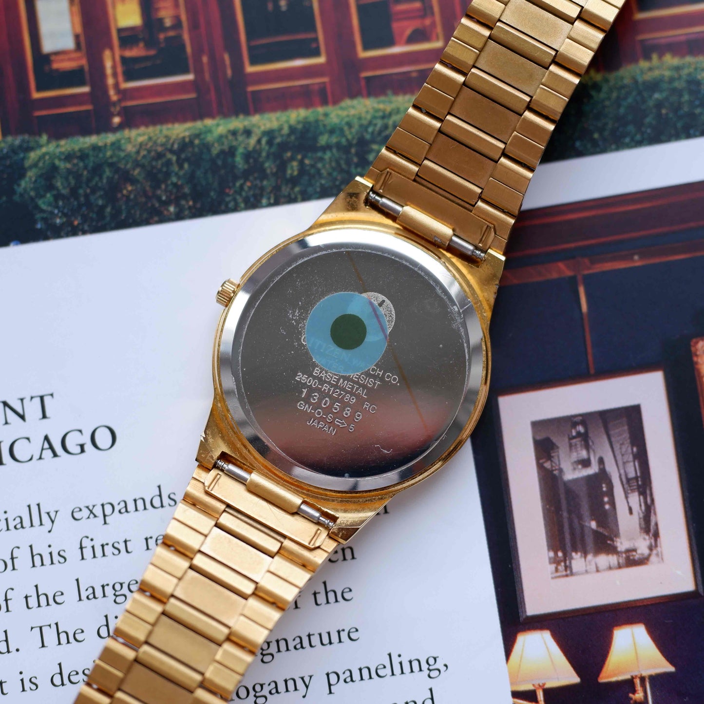 Vintage Citizen Gold Arabic Model Day-Date 80s Textured Dial Mint