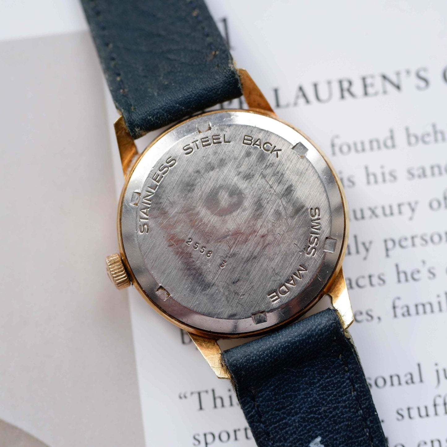 Vintage Rodania Sport Watch 60s Mechanical Golden Sunburst Dial