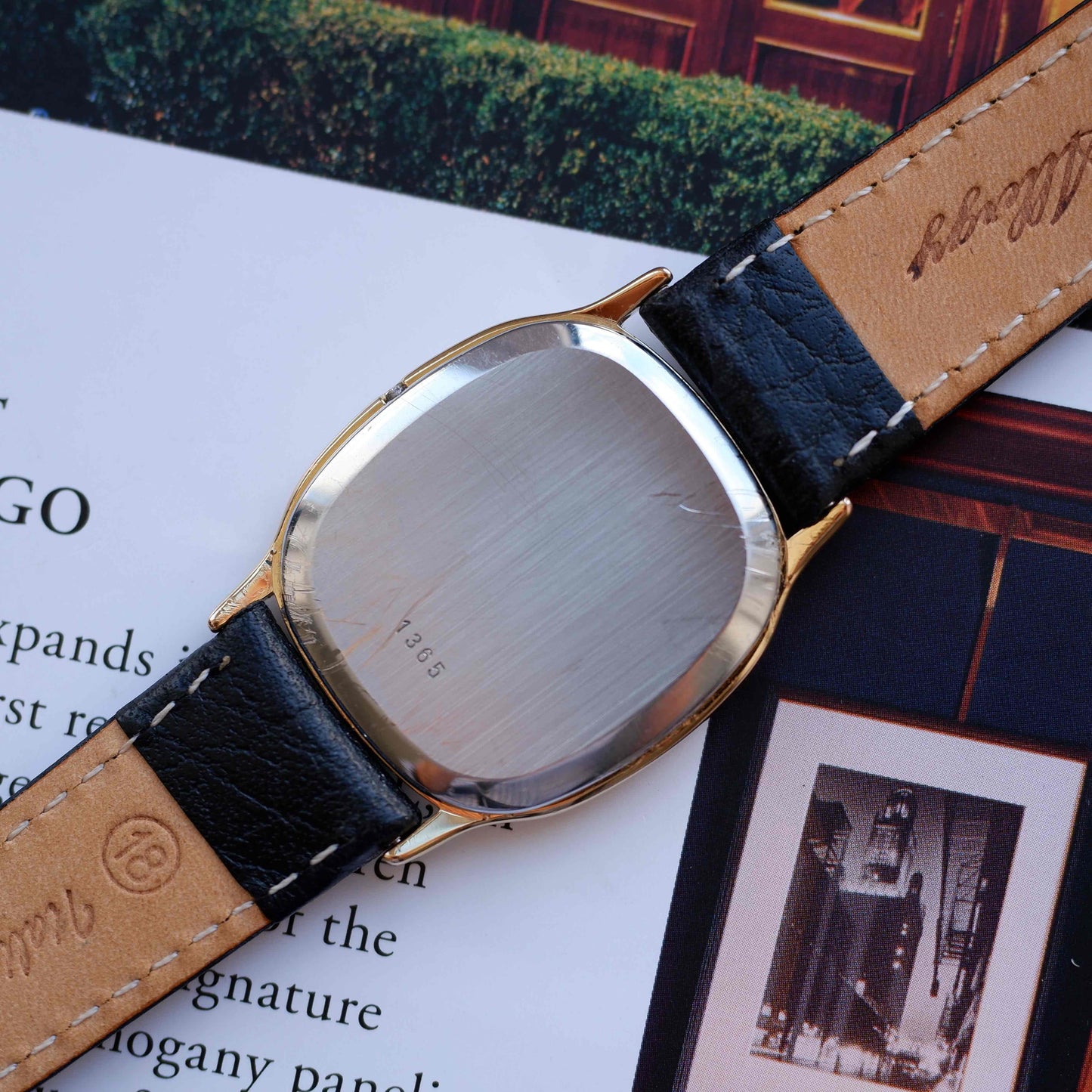 Vintage Omega De Ville Tonneau Case 70s Gold Champagne Dial Quartz