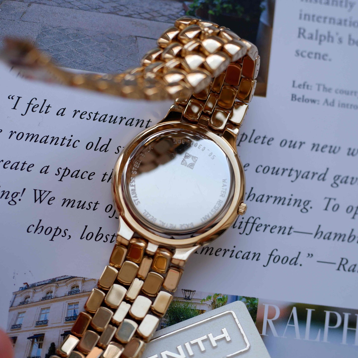Vintage Zenith Concerto White Dial Golden Quartz from the 90s - NOS