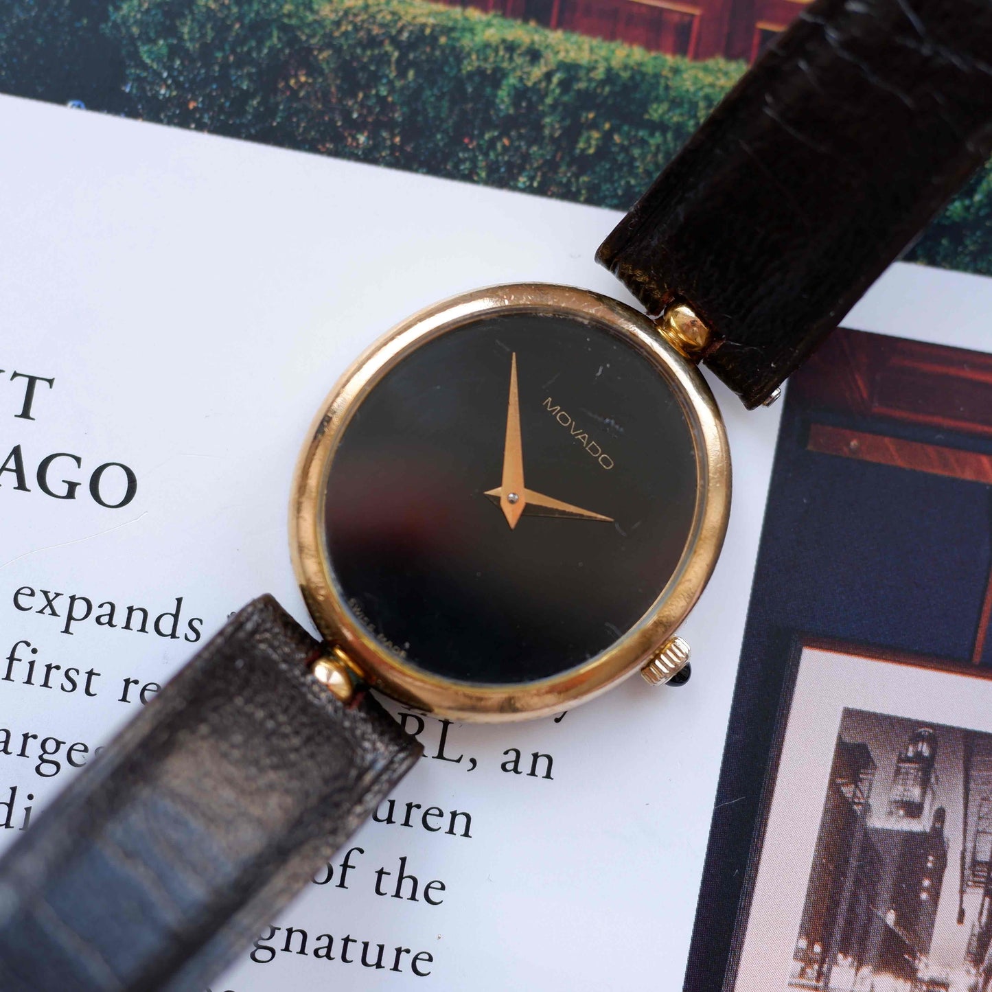 Vintage Movado Museum Classic Ref. 20.2270.172 Gold Plated Quartz 80s