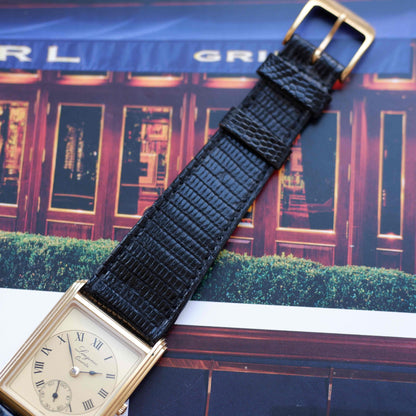 Vintage Longines Tank 150th Anniversary 80s Ultra Thin Gold Roman Dial - NOS