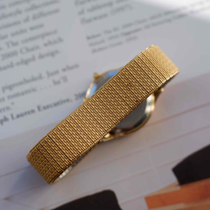 Vintage Sekonda Gold Flexi with Golden Dial Date Quartz 80s