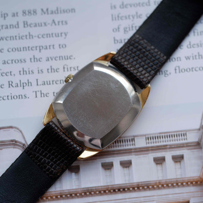 Vintage Favre Leuba King Hussein of Jordan 70s Gold Roman Dial Automatic
