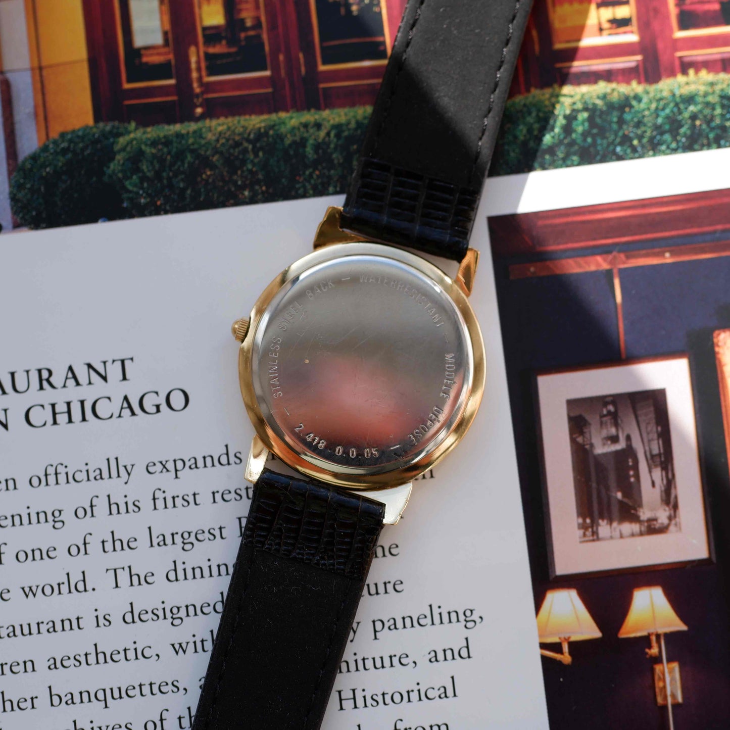Vintage Candino Dress Watch 90s Gold Hooded Lugs Swiss Quartz