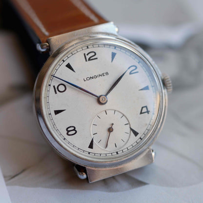 Vintage Longines 1947 Cal. 12.68Z Sector Dial with Blued Hands & Flexible Lugs