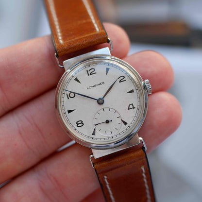 Vintage Longines 1947 Cal. 12.68Z Sector Dial with Blued Hands & Flexible Lugs
