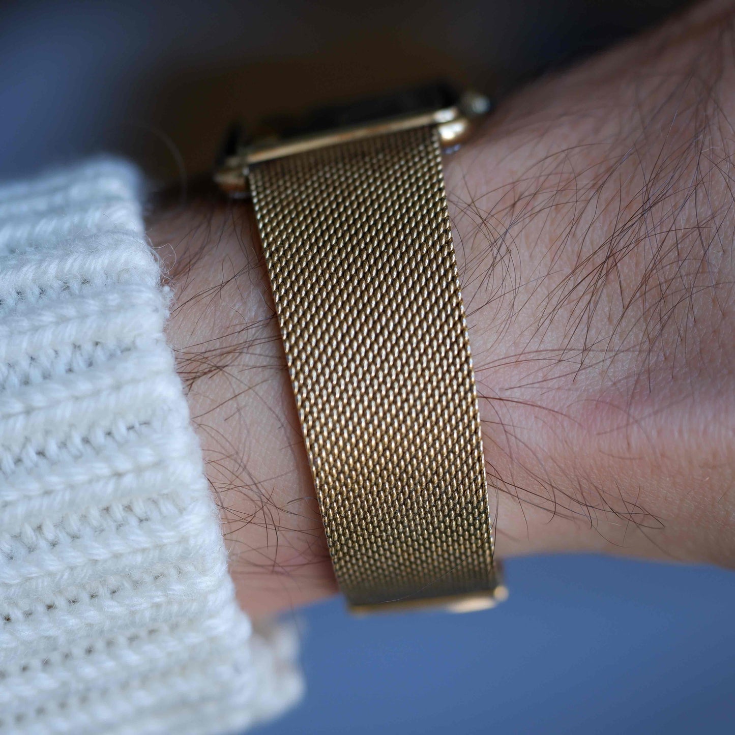 Vintage Seiko Tank Style Golden Dial Two-Tone Quartz 80s