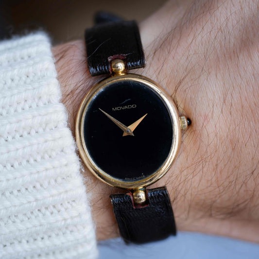 Vintage Movado Museum Classic Ref. 20.2270.172 Gold Plated Quartz 80s