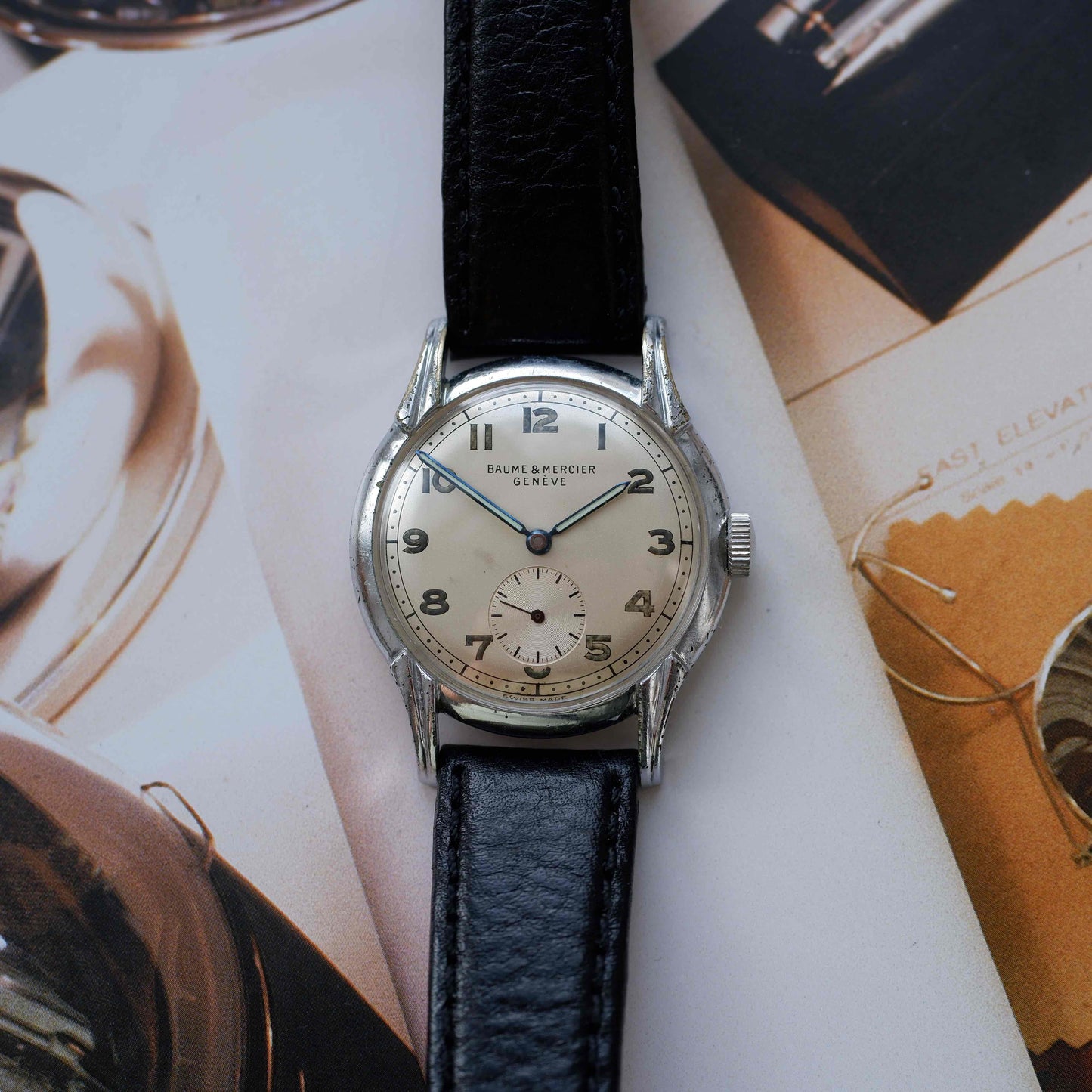Vintage Baume & Mercier 40s Small Seconds Mid Century Manual Wind
