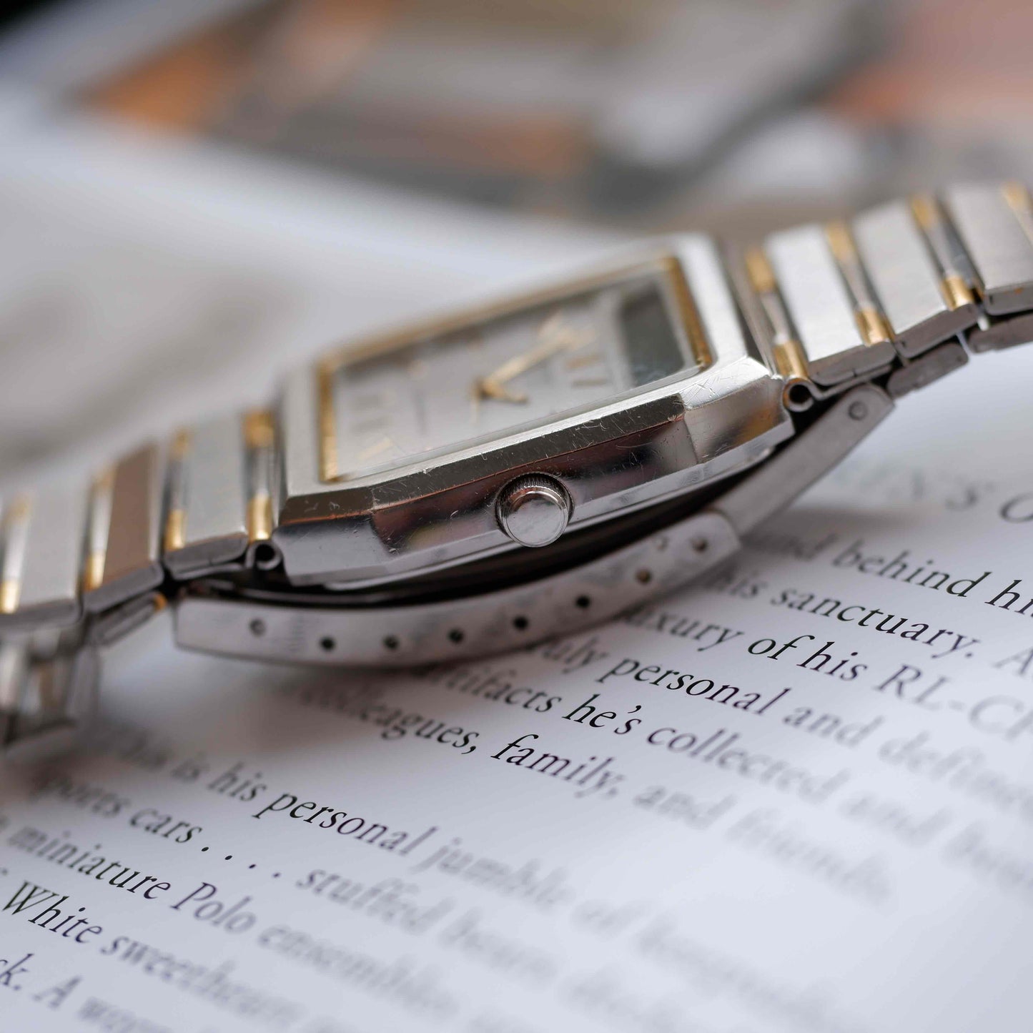 Vintage Seiko AnaDigi Quartz Two Tone Gold from the 80s